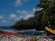 Yoles dans l'Anse Dufour en Martinique